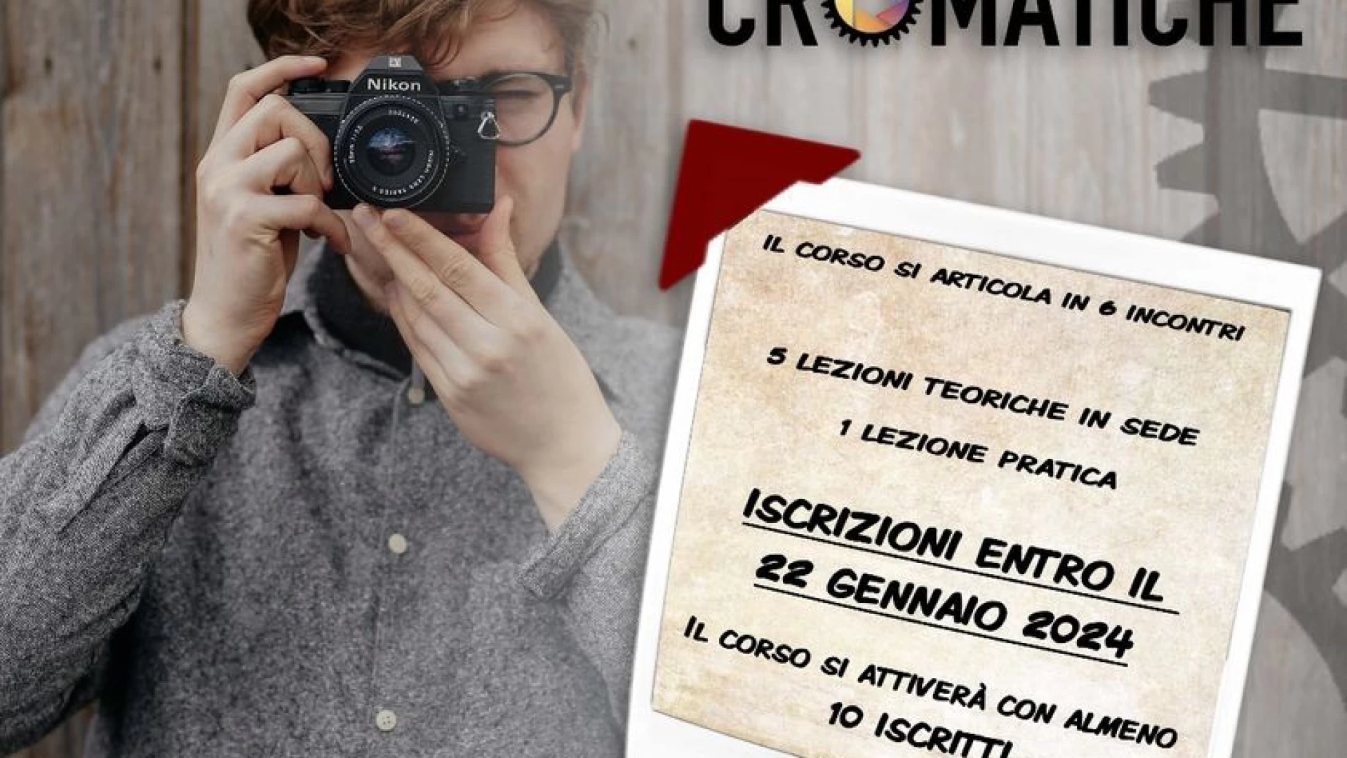 Isernia: l’Associazione “Officine Cromatiche” propone il corso annuale base di fotografia.
